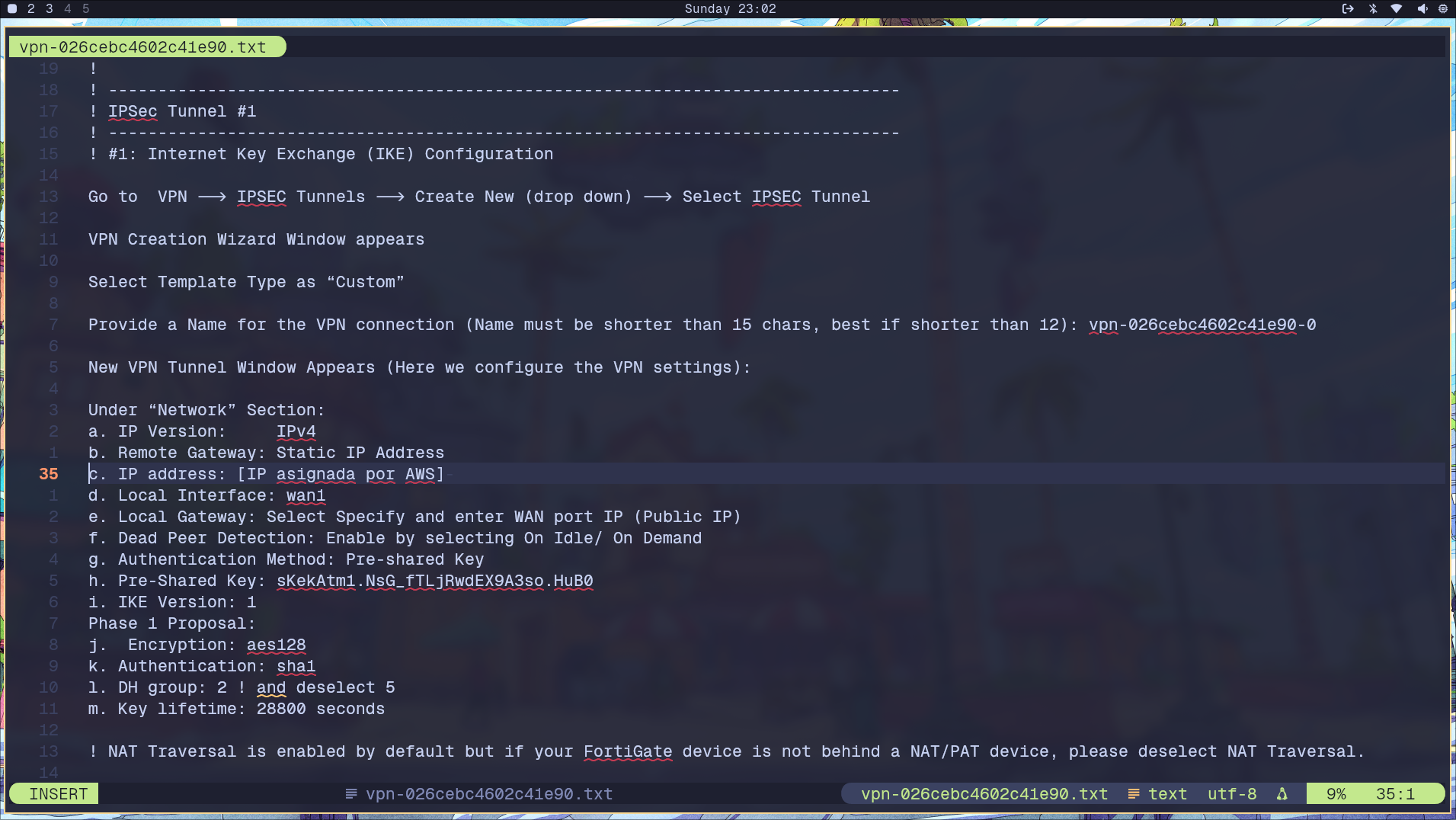 Importación de configuración VPN en FortiGate